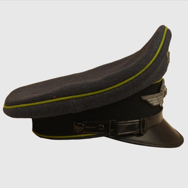 GERMAN WWII LUFTWAFFE AIR TRAFFIC CONTROL NCO VISOR CAP.