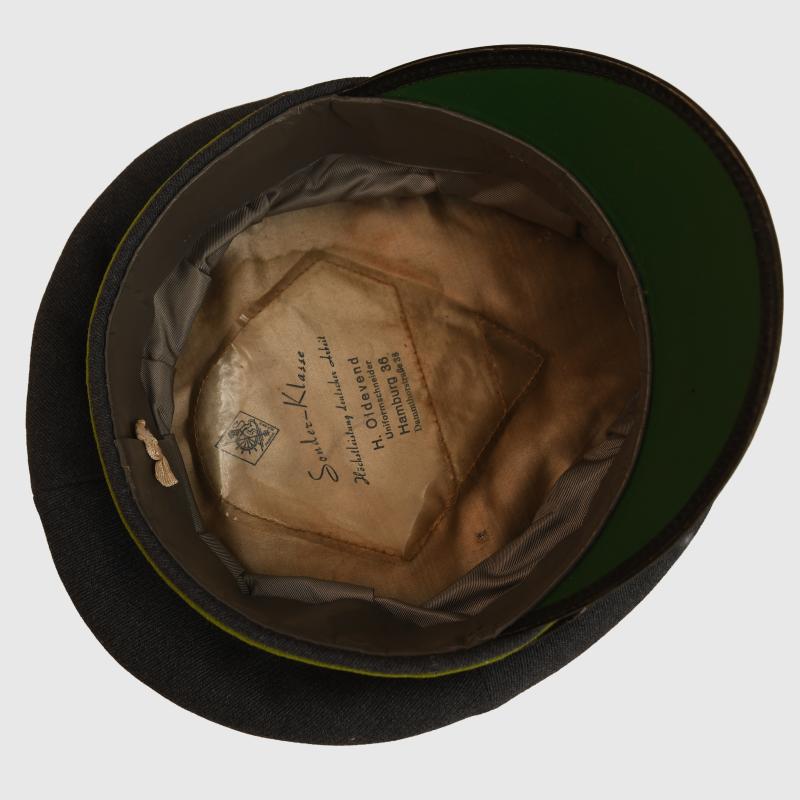 GERMAN WWII LUFTWAFFE AIR TRAFFIC CONTROL NCO VISOR CAP.