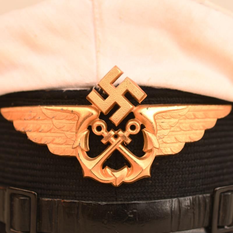 GERMAN WWII LUFTWAFFE AIR SEA RESCUE SERVICE VISOR CAP.