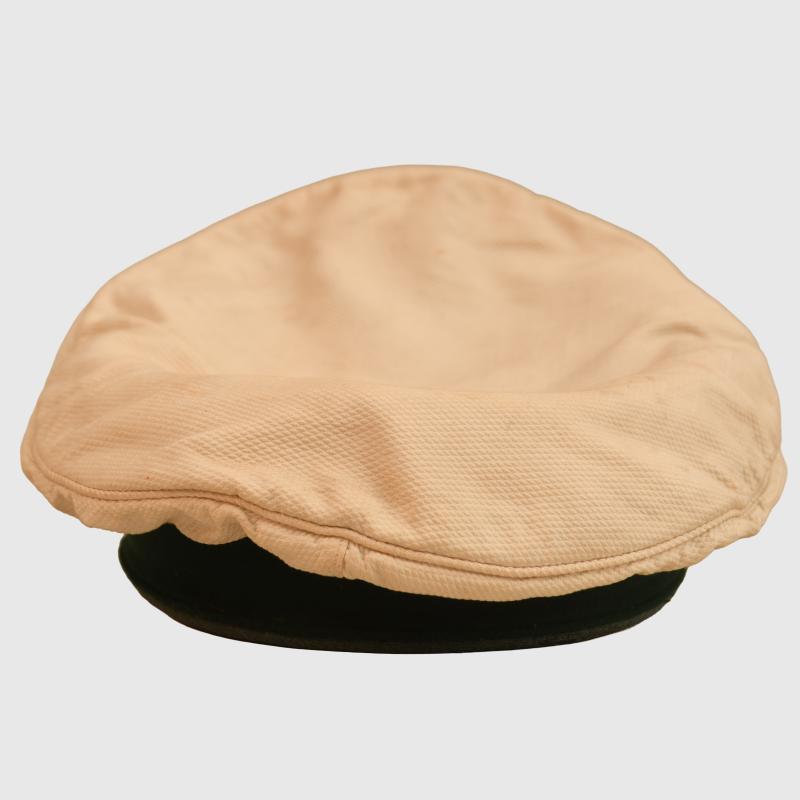 GERMAN WWII CUSTOM OFFICERS WHITE TOP VISOR CAP.