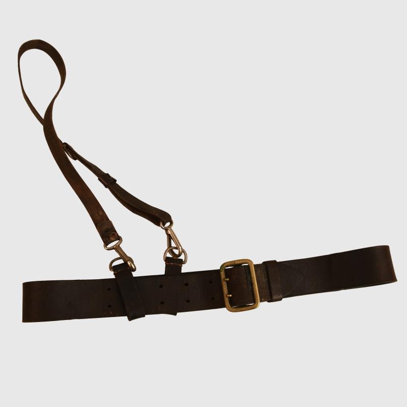 GERMAN WWII POLITICAL OFFICERS BELT AND CROSS STRAP.
