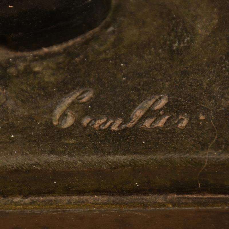 BELGIUM WWI BRONZE STANDING SOLDIER.