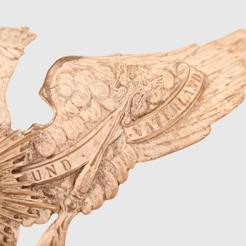 GERMAN WWI 1st or 3rd GUARD ULHAN REGIMENT OFFICERS HELMET PLATE.