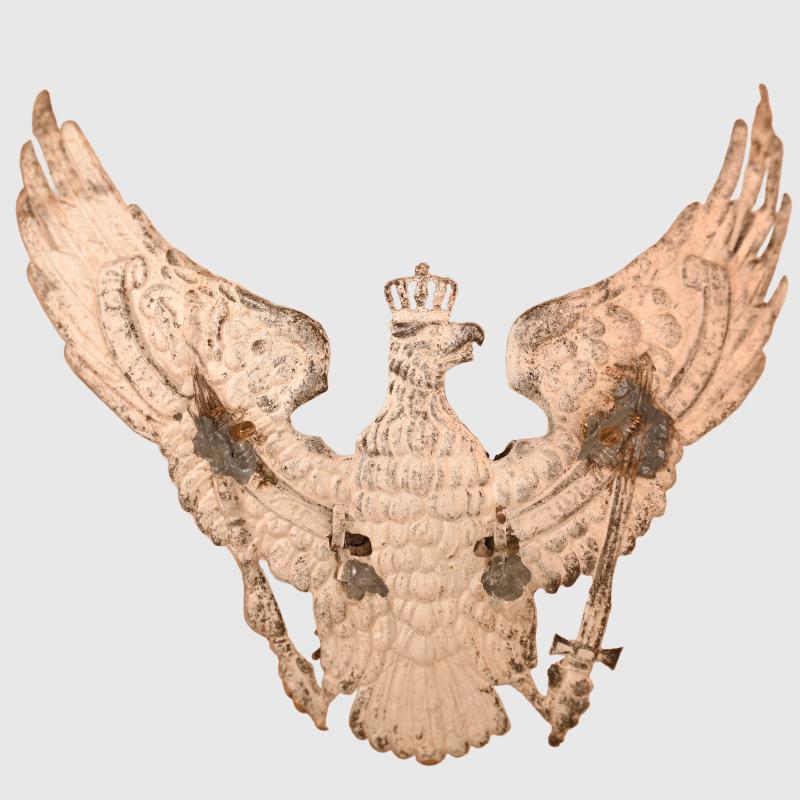 GERMAN WWI 1st or 3rd GUARD ULHAN REGIMENT OFFICERS HELMET PLATE.