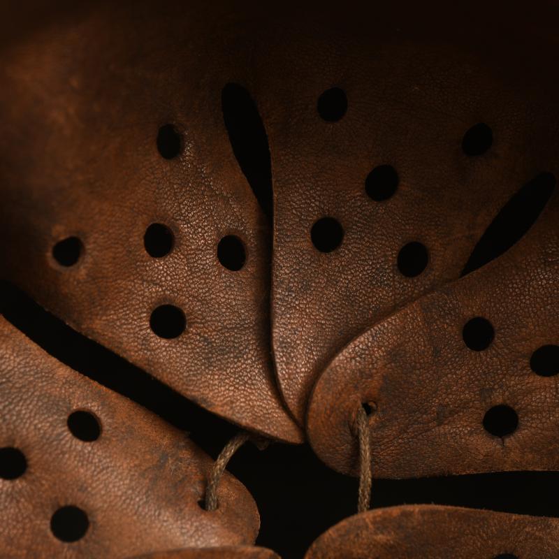 GERMAN WWII DOUBLE DECAL M35 COMBAT HELMET.