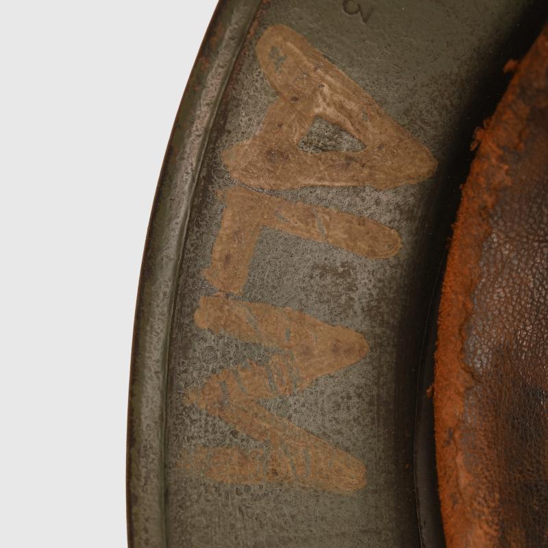 GERMAN WWII DOUBLE DECAL M35 COMBAT HELMET.