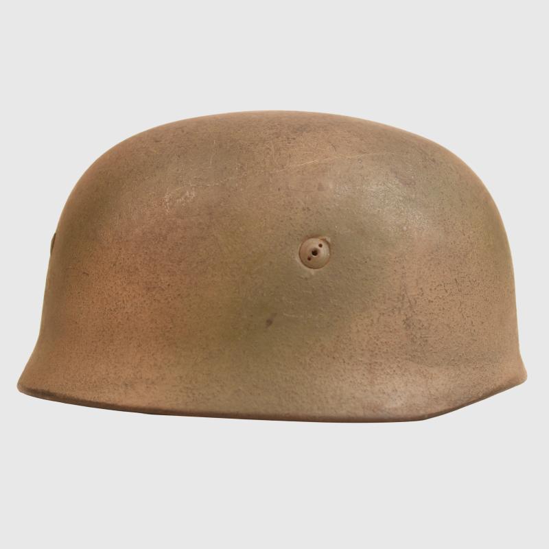 GERMAN WWII CAMOUFLAGE PARATROOPER HELMET.