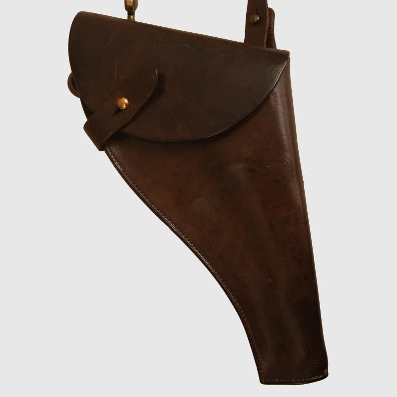 BRITISH WWI WEBLEY MARK 6 HOLSTER WITH SHOULDER STRAP.
