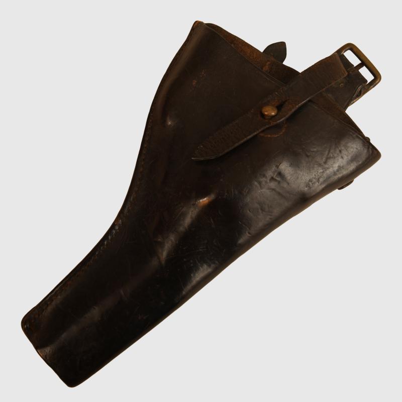 BRITISH WWI 1914 PATTERN LEATHER EQUIPMENT HOLSTER FOR THE MARK 6 WEBLEY.
