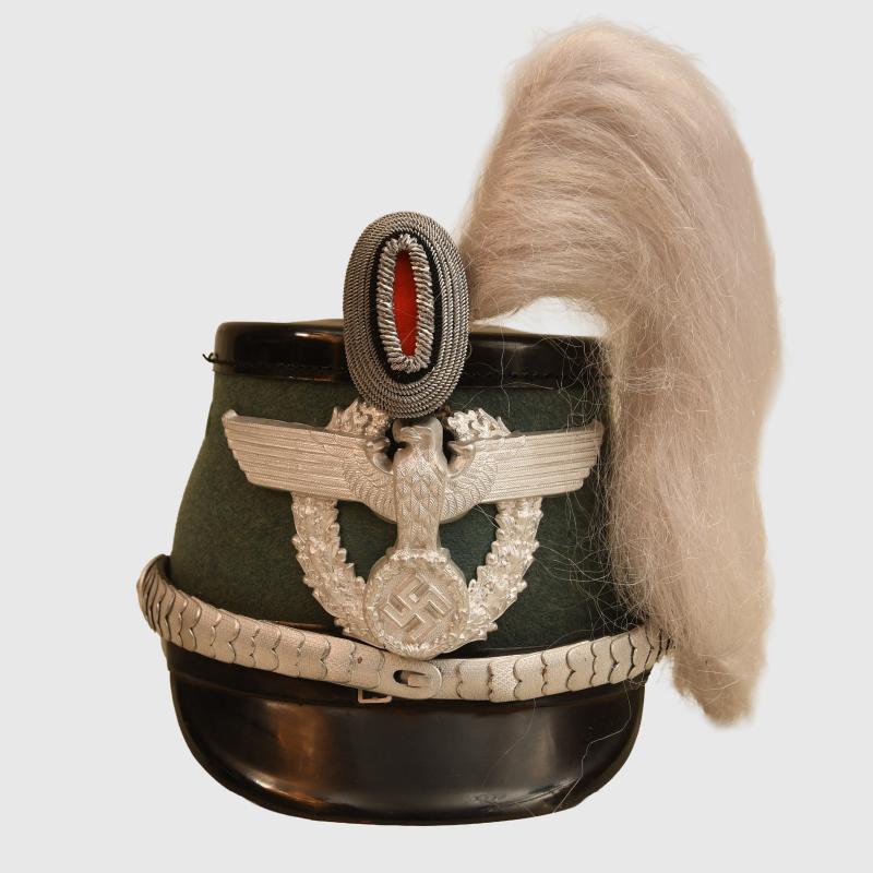GERMAN WWII MUNICIPAL POLICE OFFICERS SHAKO.