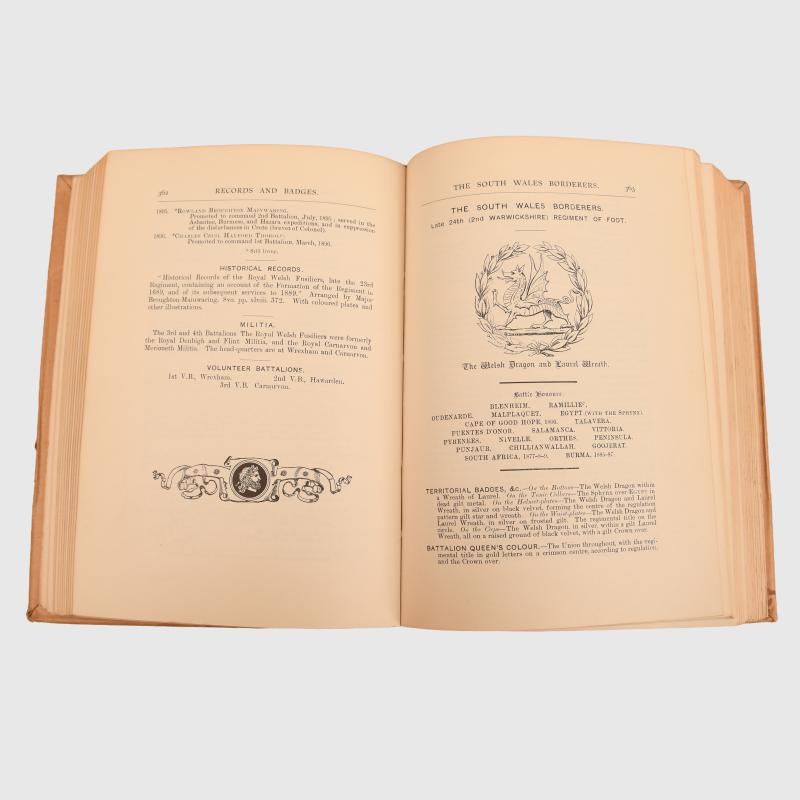 RECORDS AND BADGES OF THE BRITISH ARMY BY CHICHESTER & SHORT.