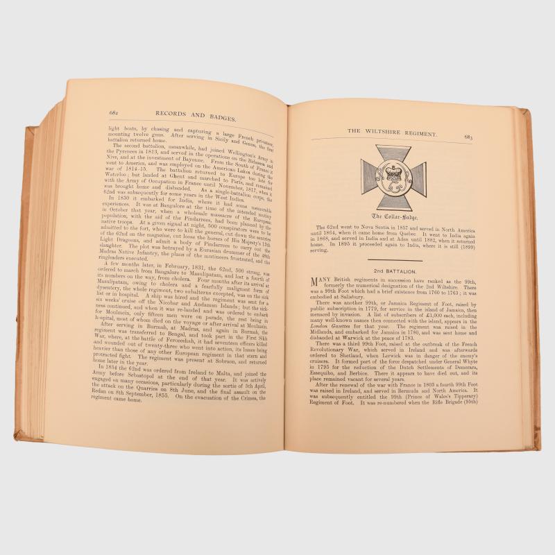 RECORDS AND BADGES OF THE BRITISH ARMY BY CHICHESTER & SHORT.