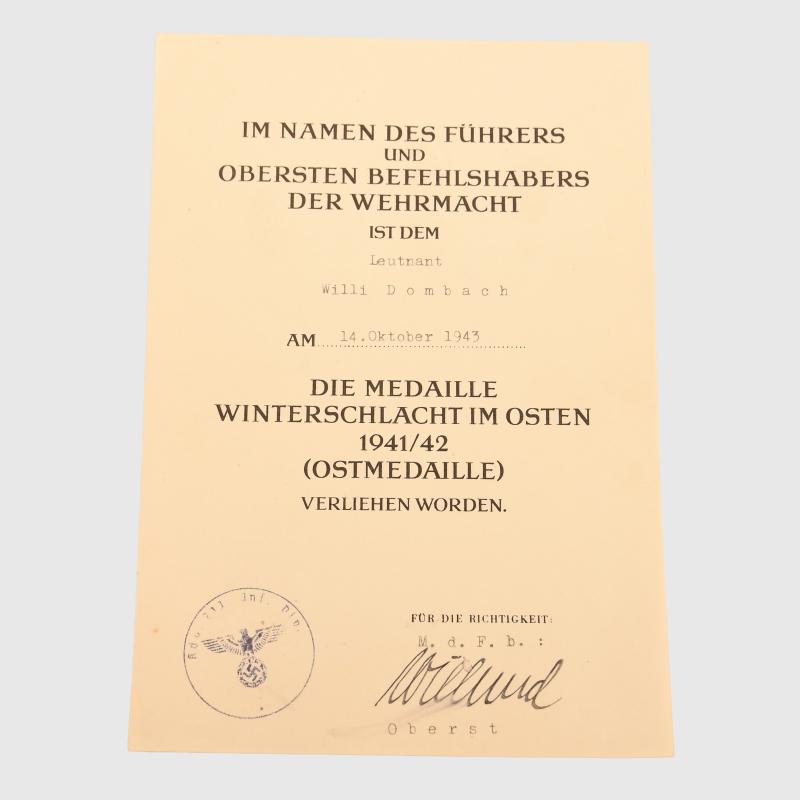 GERMAN WWII ASSAULT GUN PAPER GROUPING.