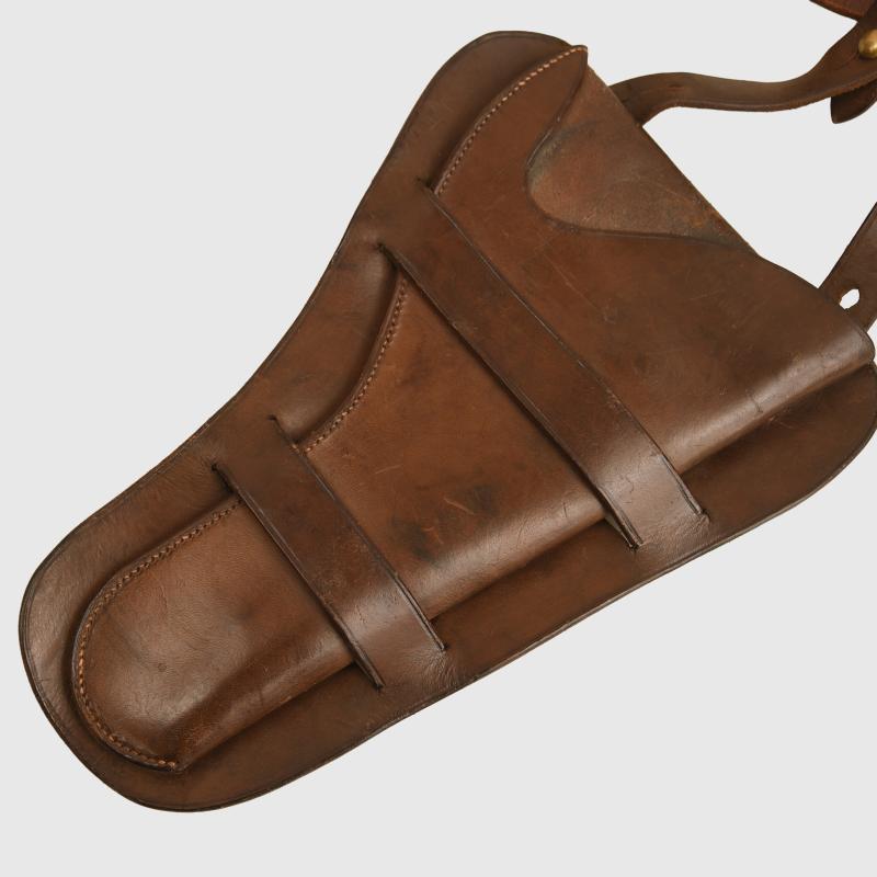 BRITISH WWI TRACY COWBOY TYPE REVOLVER HOLSTER.