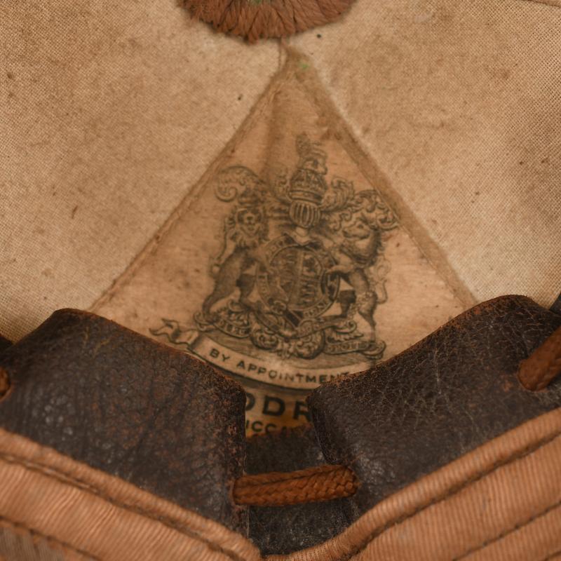 BRITISH WWI OFFICERS 1ST PATTERN RIMLESS BRODIE HELMET. ROYAL ARTILLERY.