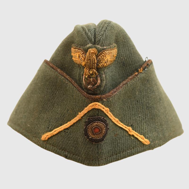 GERMAN WWII COASTAL ARTILLERY OFFICERS OVERSEAS CAP.