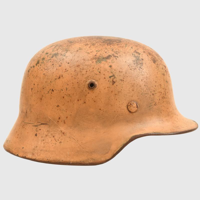 GERMAN WWII TROPICAL ARMY M.35 COMBAT HELMET.