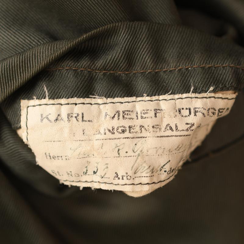 GERMAN WWII ARMY PANZER RESERVE OBERLEUTNANTS PARADE TUNIC.