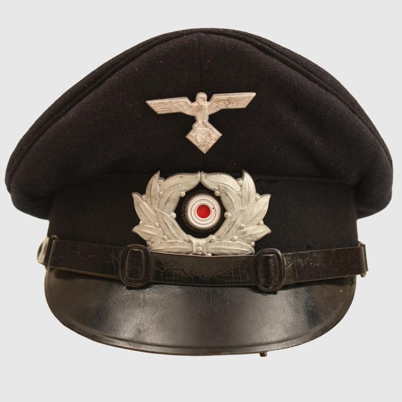 GERMAN WWII TENO ENLISTED MANS VISOR CAP.