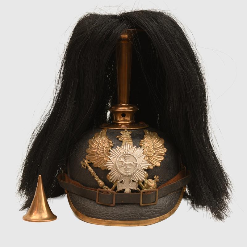 GERMAN WWI BRUNSWICK INFANTRY REGIMENT 92 RESERVE ENLISTED MANS PICKELHAUBE.