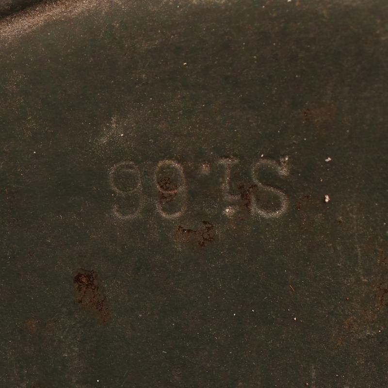 GERMAN WWI M.18 CAMOUFLAGE HELMET.