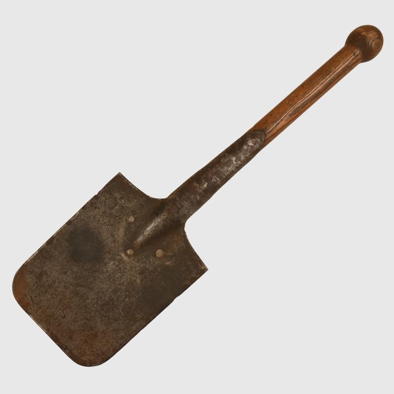 GERMAN WWII DATED ENTRENCHING TOOL.