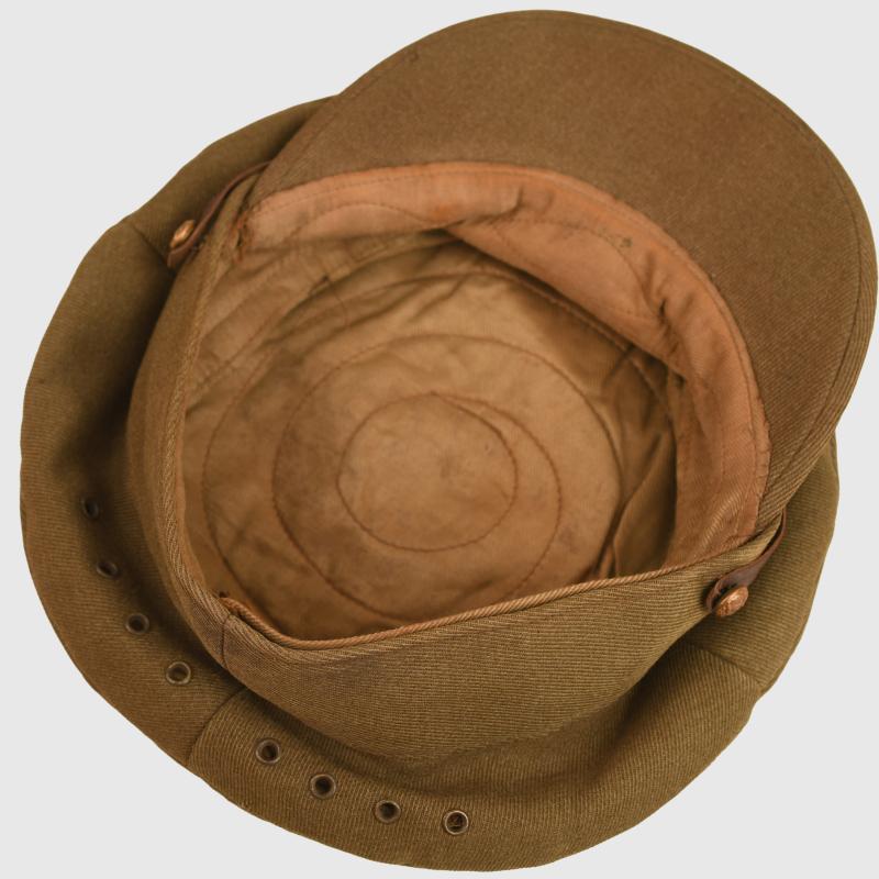 BRITISH WWI OFFICERS TRENCH FLOPPY CAP, DEPOT ISSUED.