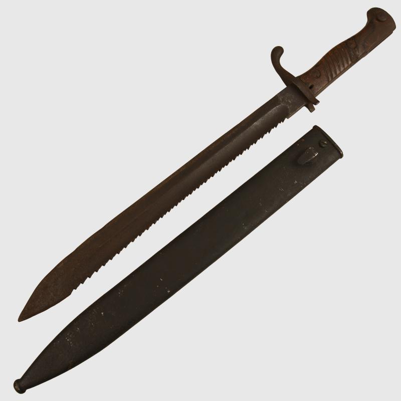 GERMAN WWI SAW BACK MAUSER BAYONET.