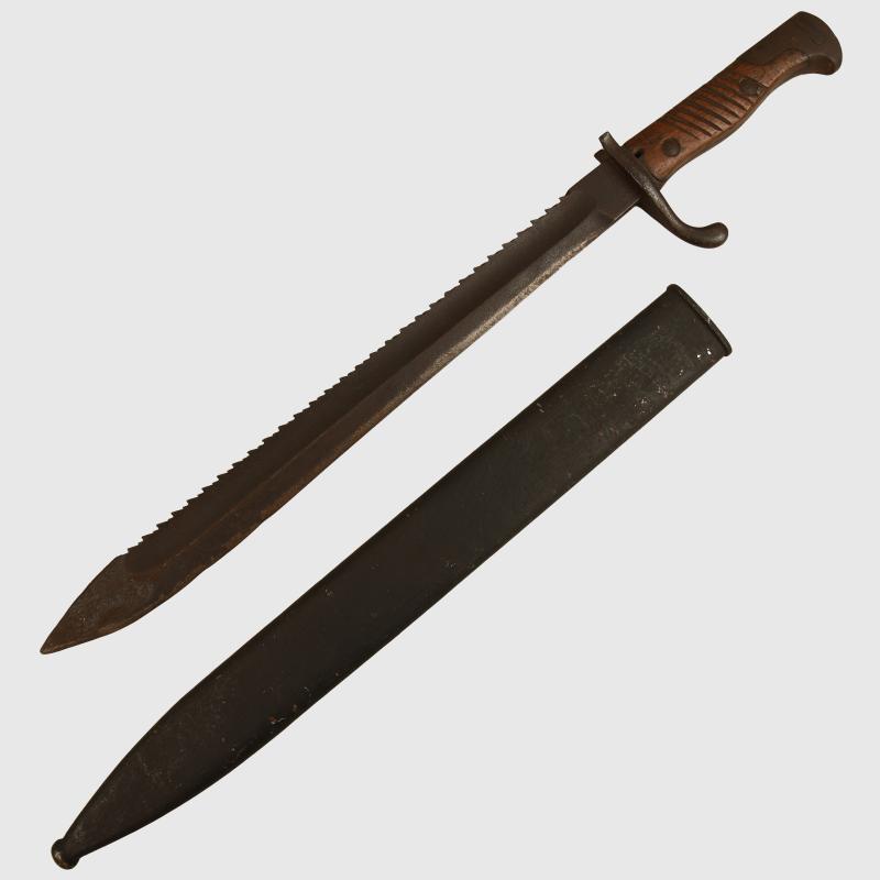 GERMAN WWI SAW BACK MAUSER BAYONET.