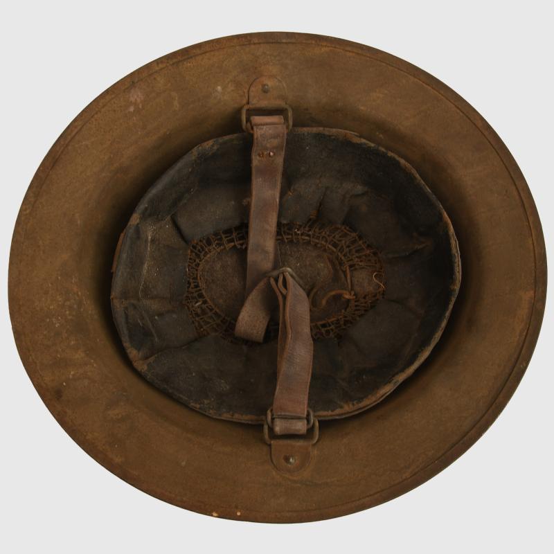 US WWI MARINE CORPS BRODIE HELMET.