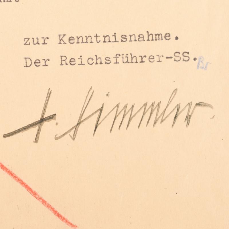 GERMAN WWII HEINRICH HIMMLER SIGNATURE.