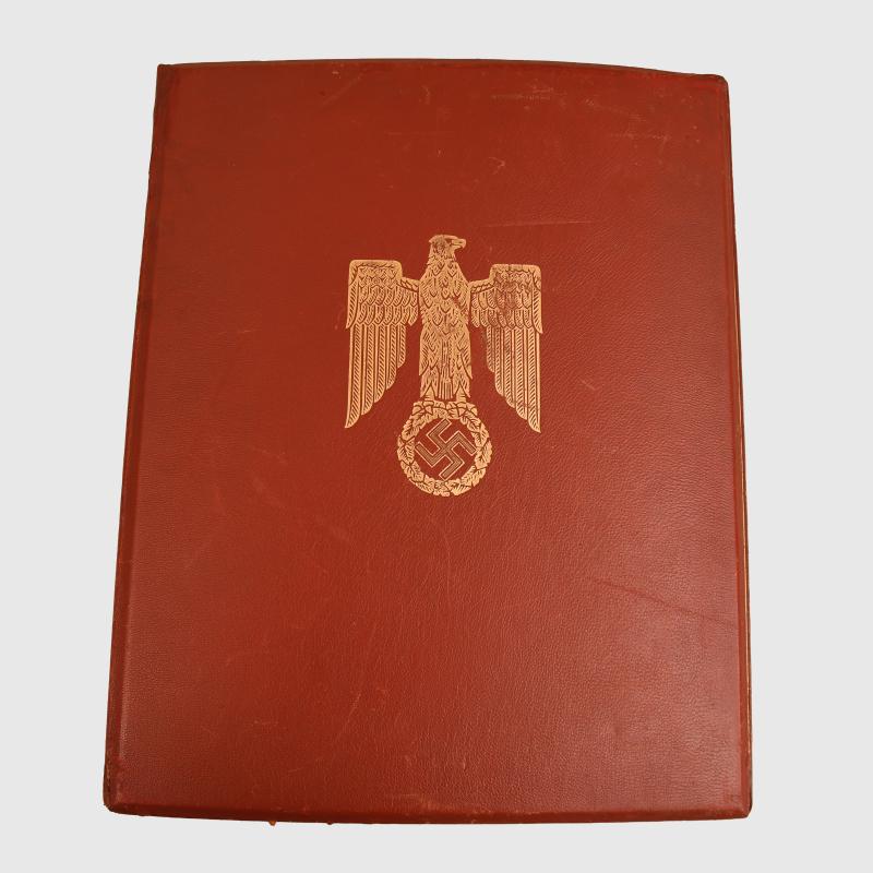 GERMAN WWII KNIGHTS CROSS CITATION WITH FOLDER.