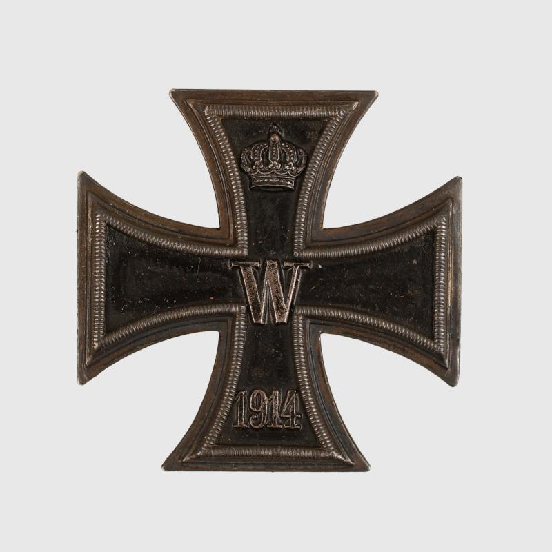 GERMAN WWI IRON CROSS 1ST CLASS, 800 STAMPED.