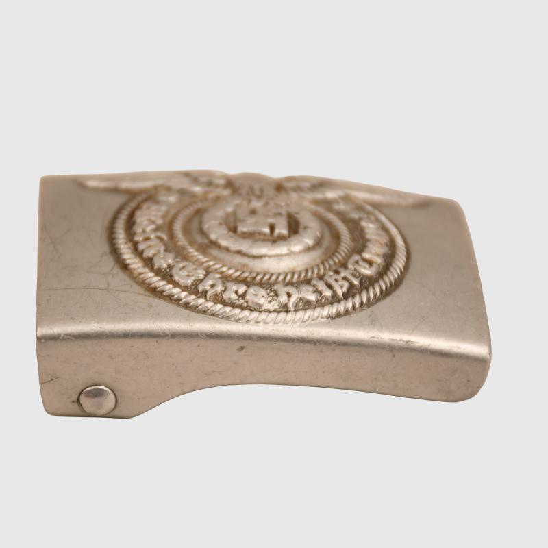 GERMAN WWII SS ENLISTED MANS ALUMINIUM BUCKLE.