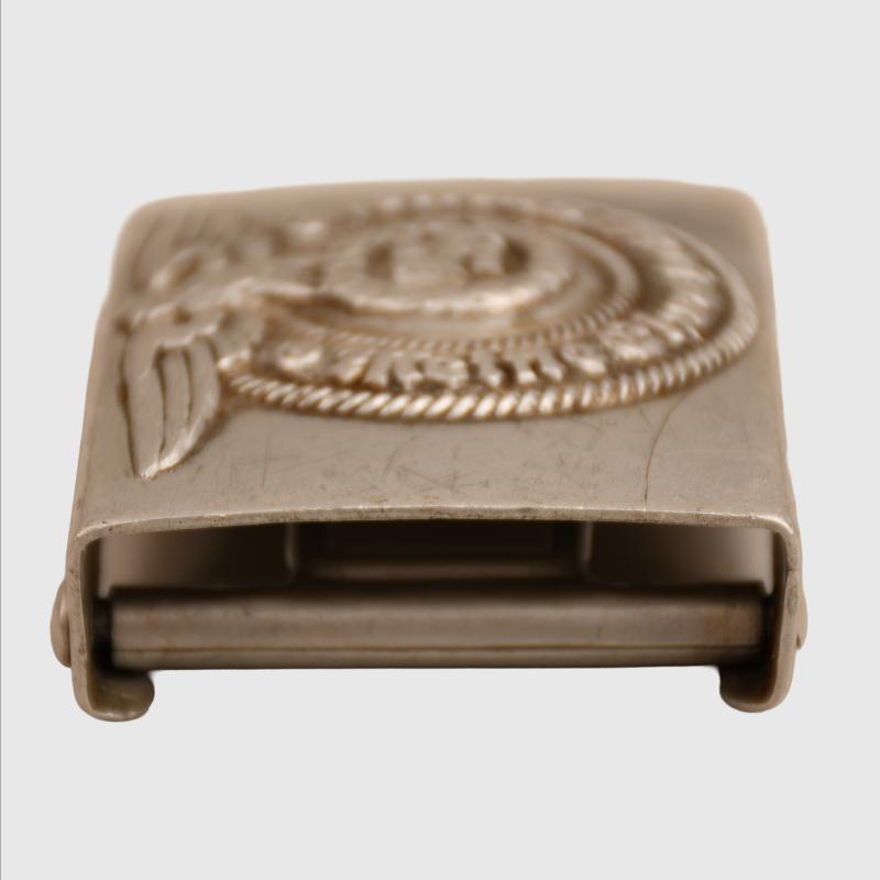 GERMAN WWII SS ENLISTED MANS ALUMINIUM BUCKLE.