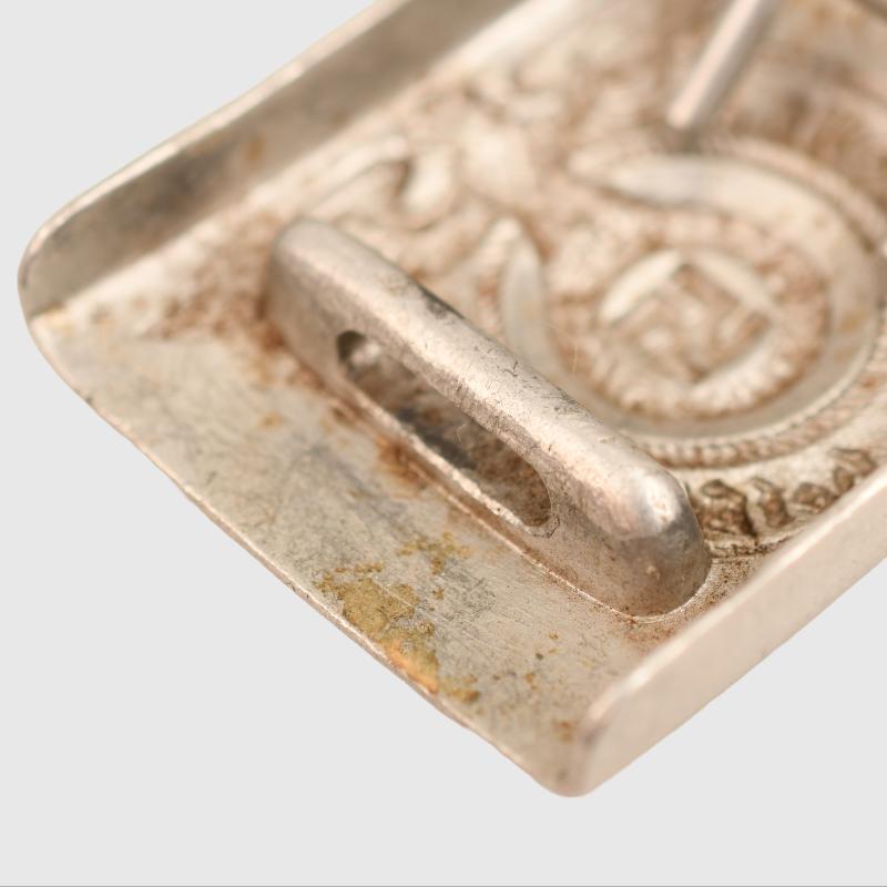 GERMAN WWII SS ENLISTED MANS ALUMINIUM BUCKLE.