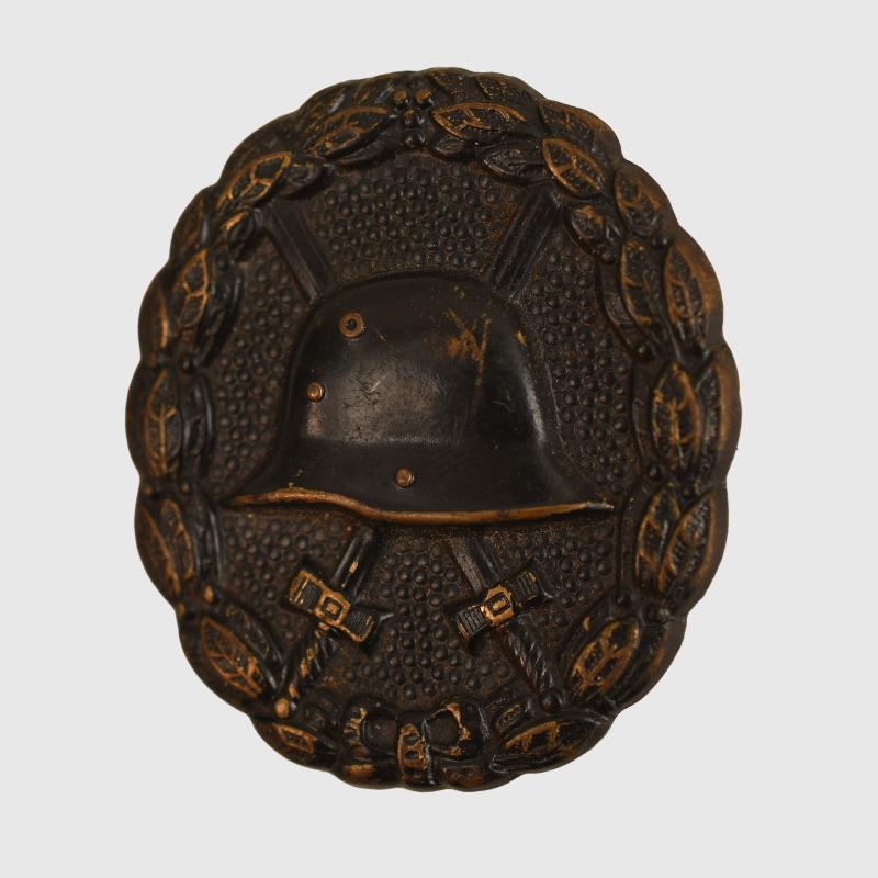 GERMAN WWI WOUND BADGE IN BLACK.