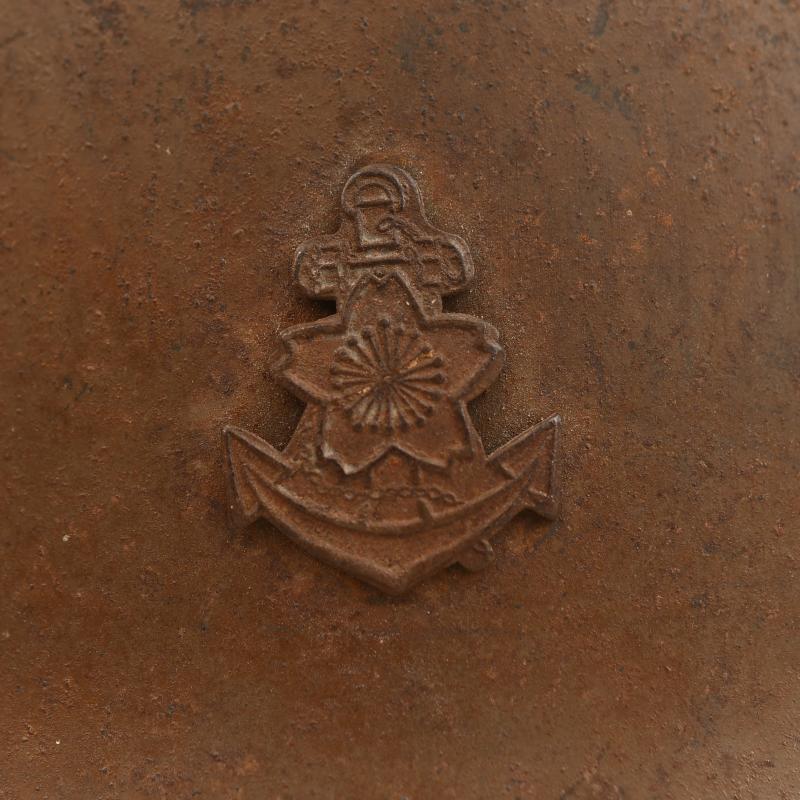 JAPANESE WWII NAVAL COMBAT HELMET.