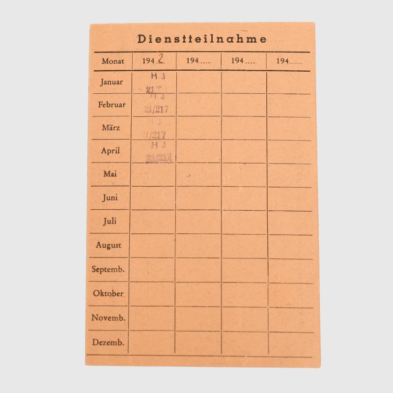 GERMAN WWII HITLER YOUTH DEFENCE OF BRESLAU 1945 CITATION AND MEMBERSHIP CARD.