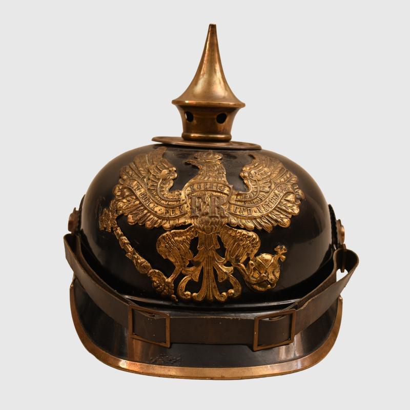 GERMAN WWI ALL TIN PRUSSIAN PICKELHAUBE.