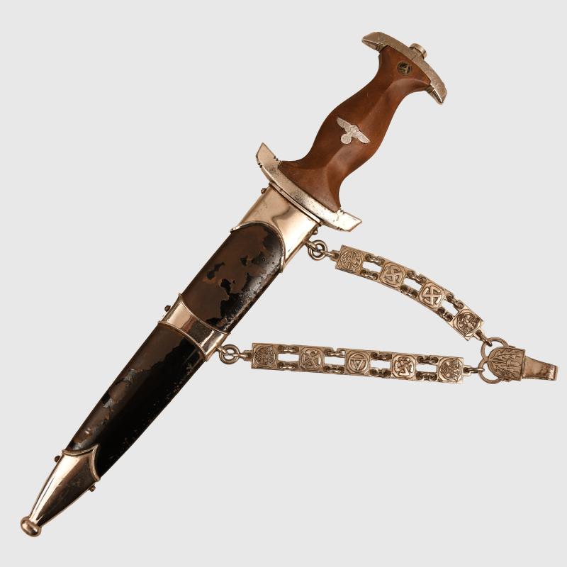 GERMAN WWII NSKK CHAINED OFFICERS DAGGER.