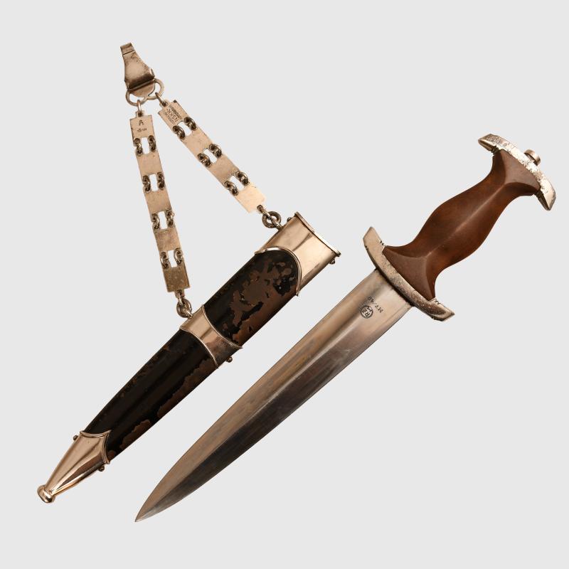 GERMAN WWII NSKK CHAINED OFFICERS DAGGER.