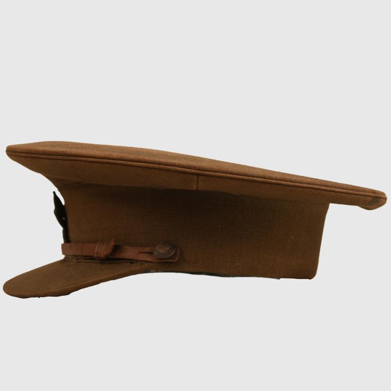 BRITISH WWI MACHINE GUN CORPS OFFICERS STIFF TOP CAP.