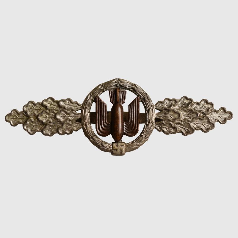 GERMAN WWII LUFTWAFFE BOMBER BAR IN SILVER.