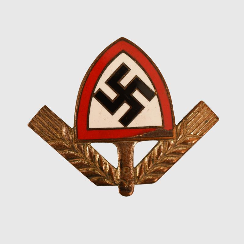 GERMAN WWII RAD OFFICERS CAP INSIGNIA.