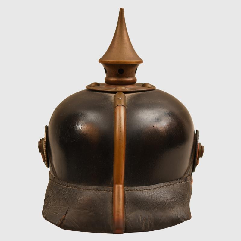 GERMAN WWI SAXON BATTLEFIELD PICK-UP PICKELHAUBE.