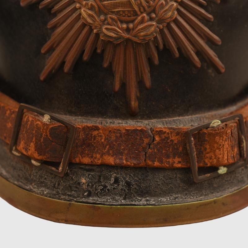 GERMAN WWI SAXON BATTLEFIELD PICK-UP PICKELHAUBE.