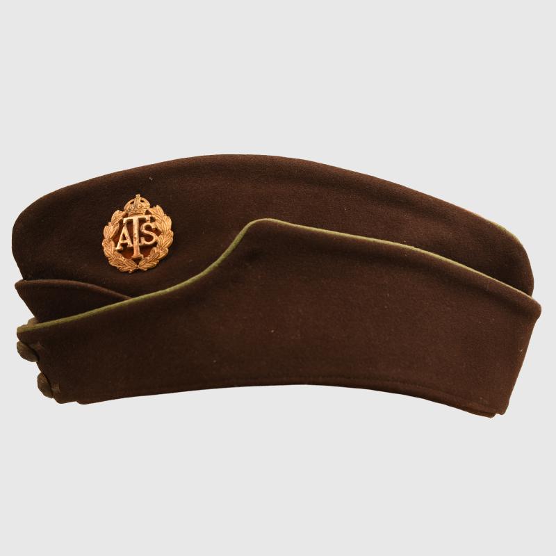 BRITISH WWII AUXILIARY TERRITORIAL SERVICE DRESS OVERSEAS CAP.