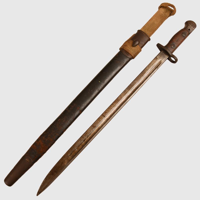 BRITISH WWI 1907 SWORD BAYONET.