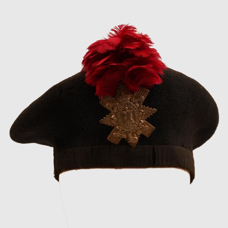 BRITISH WWI BLACK WATCH ROYAL HIGHLANDERS ENLISTED MANS TAM O SHANTER.